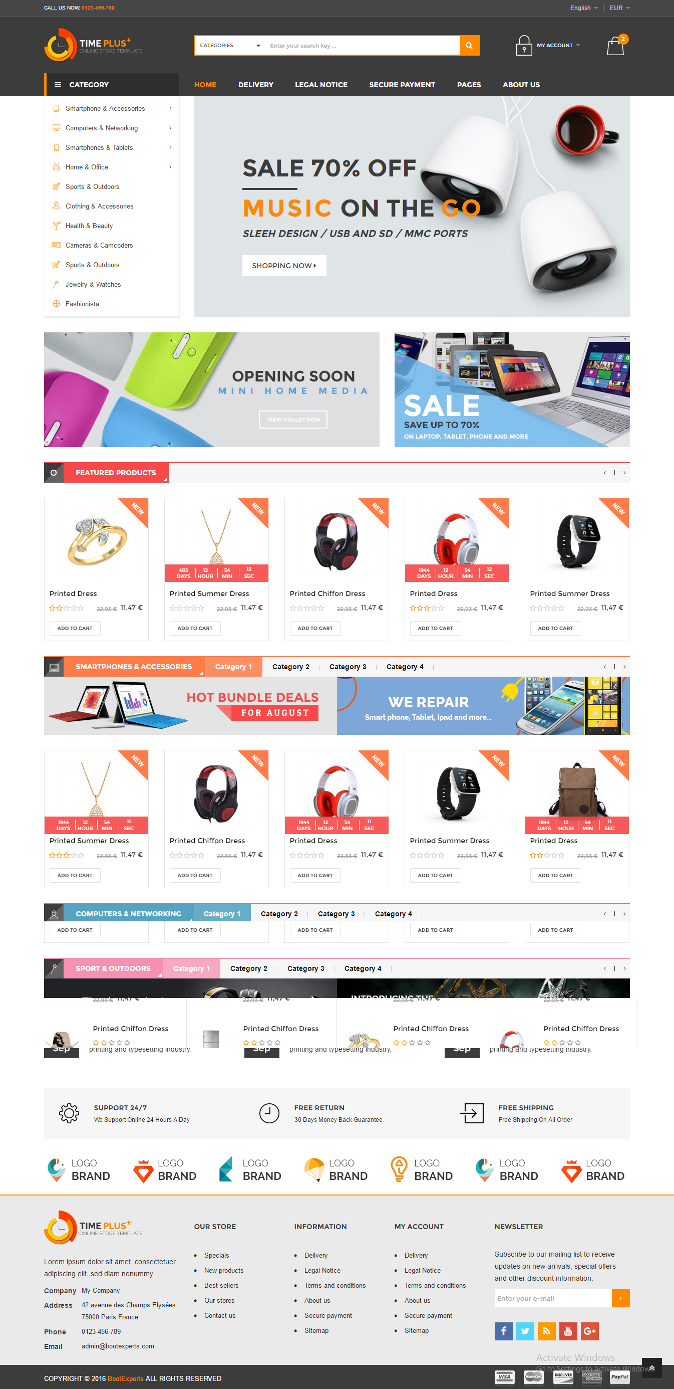 Timeplus - Mega Store Bootstrap Template by DevItems for HasThemes on ...