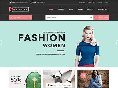 Assyrian - Fashion eCommerce Bootstrap Template