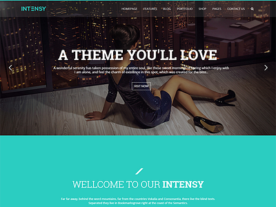 Intensy – Multipurpose WordPress Theme company designer developer freelancer html5 individual individual portfolio multipurpose one page personal portfolio