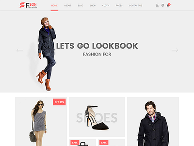 Fson - eCommerce Fashion Template bootstrap clothes cookery fashion html5 interior responsive shopping sport technology