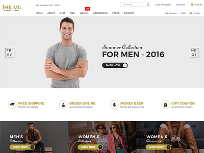 Jhilmil - eCommerce Bootstarp Template fashion flowers furniture html5 interior responsive shopping sport technology