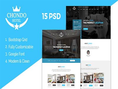 Chondo - Hotel PSD Template book tickets booking car cars flights hotels