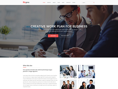 Ricpro - Multipurpose WordPress Theme corporate creative flat design modern multi purpose shortcode ultimate wordpress. layerswp wp layers