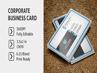 PSD Corporate Business Card Design $4.00 business card business cards card company corporat corporate business card
