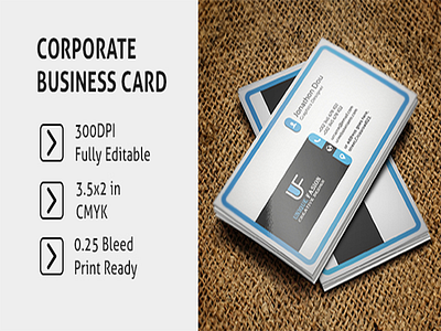 PSD Corporate Business Card Design  $4.00