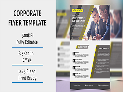 New Corporate Flyer Template $5.00 business flyer company flyer corporate flyer creative flyer flyer psd flyer