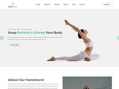 Handstand - Gym & Fitness HTML Template 