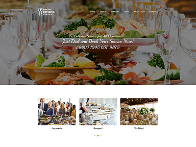 Panshi - Catering Service PSD Template