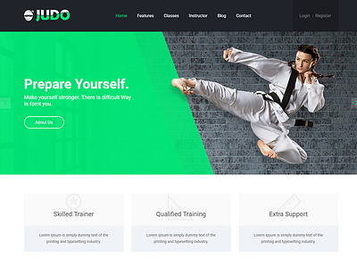 Judo - Karate School HTML Template boxing championship fitness html judo karate martial arts schedule sport school sports trainer training