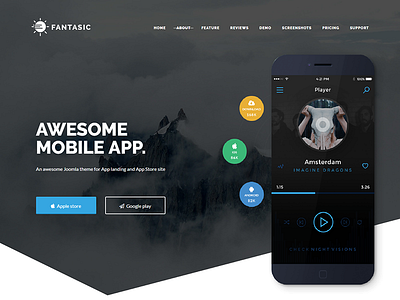 Fantasic - Multipurpose Joomla Landing Page Template