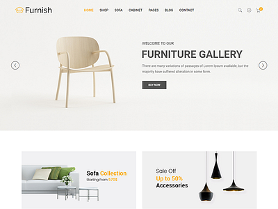Furnish - Minimalist Furniture Template bootstrap clothes cookery fashion flowers furniture html5 interior responsive shopping sport technology