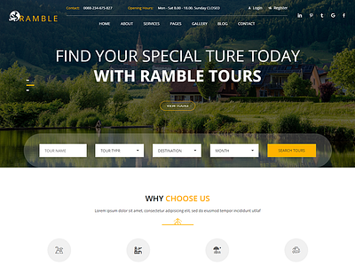 Ramble - Tour & Travel Agency HTML Template