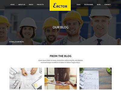 Erctor - Architecture Template for Architects architect architect template architecture template construction html construction template engineer html template engineer template industrial industrial html template industrial template