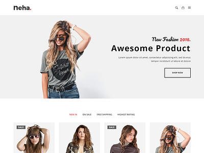 Neha - Multipurpose Shopify Theme accessories backpack bootstrap html5 clothing cosmetic eyewear store fashion furniture game garden home appliance electronics multi purpose shopify themes