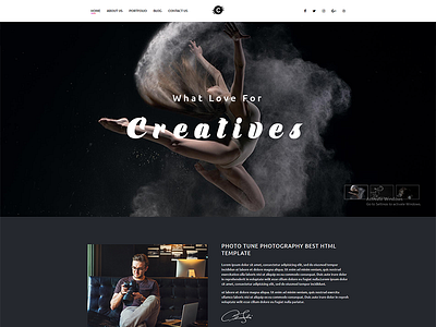 Chobighor - Creative Photography WordPress Theme