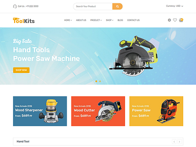 Toolkits - Shopify Theme for Tools, Equipment Store