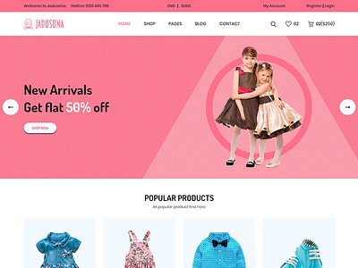 Jadusona - eCommerce Baby Shop Bootstrap4 Template