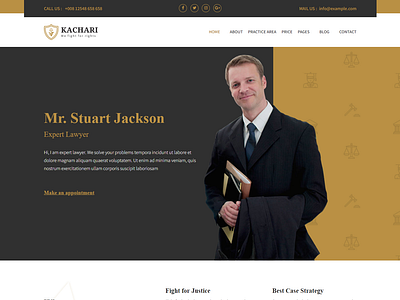 Personal Lawyer Bootstrap4 Template