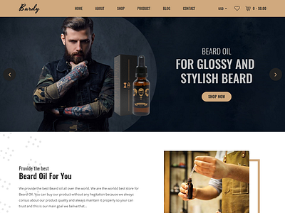 Bardy - Beard Oil Shopify Theme barber beard beard cut beard oil beard style beauty ecommerce hair hairdressing oil shop shopify spa store trimmer