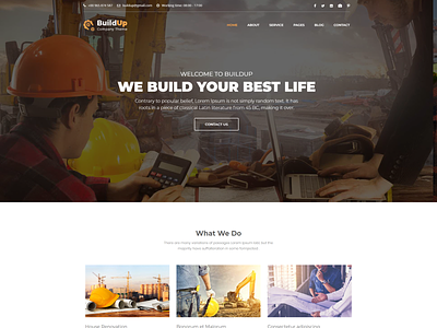 Buildup Construction Agency Html Template bootstrap builders building building company construction construction builder construction building construction business construction equipment construction html5 construction machinery constructor house builder html5 industrial industry responsive