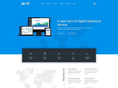 Airip Voip Telecom And Cloud Services Template bootstrap calls dialer html5 ip phone ip telephony network pricing table responsive route business services video calling video conference virtual phone call voice voip business voip mobile voip providers