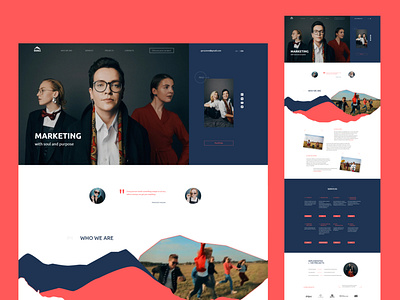 GoraSmm - creative agency branding design figma ui ux web