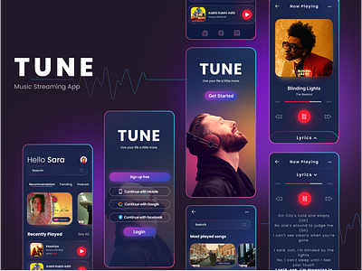 TUNE - Music Streaming Mobile App