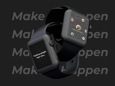 Smart Watch App(Seeingify) animation app branding design smart smartwatch typography ui uidesign ux watchos