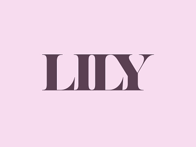 Lily Branding branding fashion logo logotype type typography