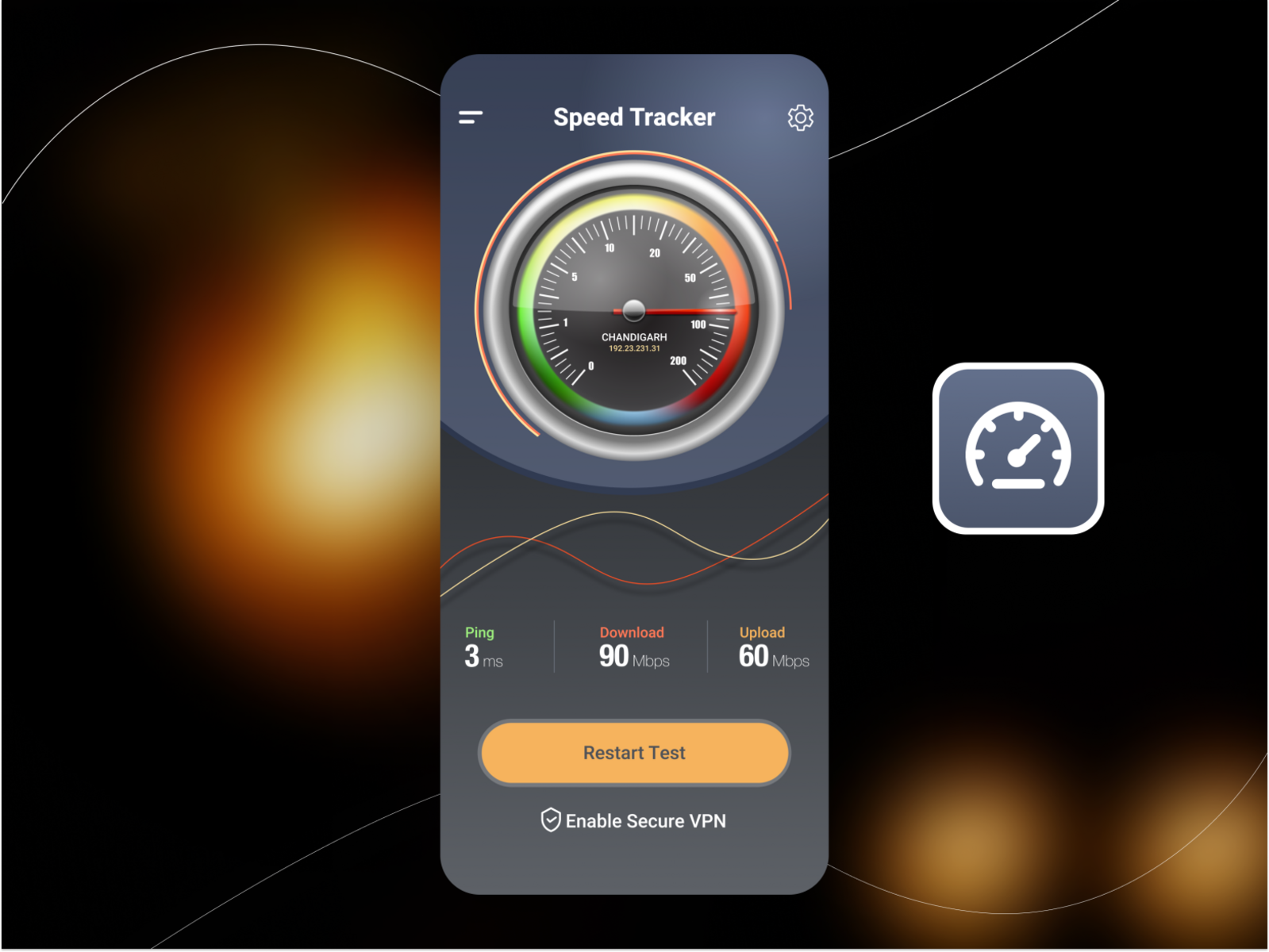 Speed Test App - UI/UX Concept by Nikhil Vij on Dribbble