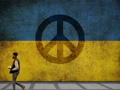 Stop the War - Peace for Ukraine 🇺🇦🕊 art artist artist of dribbble branding clean design design system designer graphic design heart humanity india no war peace photoshop russia stand with humanity stand with ukraine ukraine