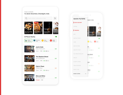 Simple Food App UX adobe adobe xd adobexd art challenge clean cleandesign cleanfilter cleanfoodapp dailyui easyux foodapp foodappconcept interfacedesign mockup product productdesigner ui xd