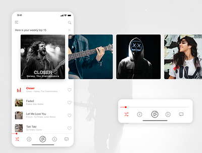 Music Application - Rebound adobe adobe xd adobexd appconcept art challenge clean cleandesign dailyui music musicapp product userexperience ux uxdesign uxdesigner uxdesignmastery xd xd design xddailychallenge