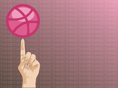 First Dribbble Shot debut dribbble first shot pink