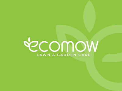 Logo concept for an eco friendly lawn care