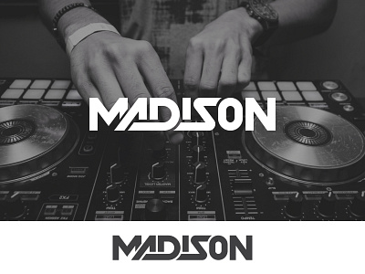 Logo concept for a DJ brand bar branding concert dance disc dj event lights logo madison music night sound stage
