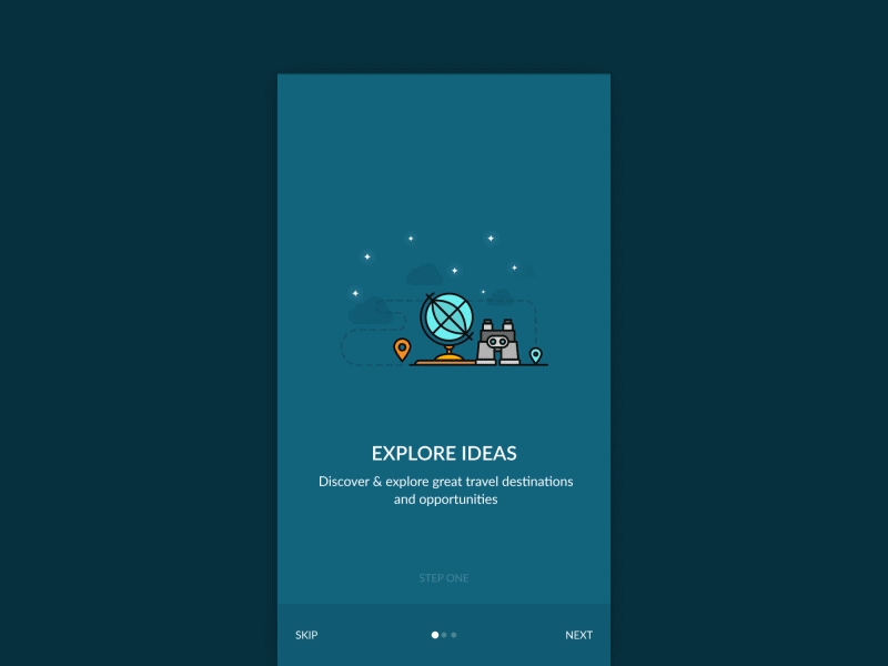 Travel App Onboarding Animation