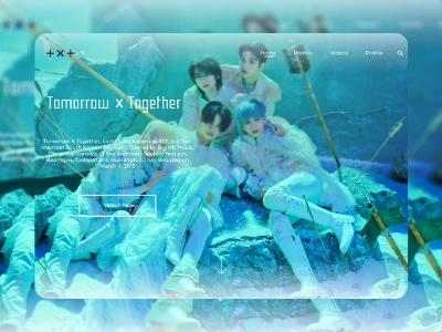 Tomorrow x Together - Landing Page design graphic design kpop landingpage tomorrowxtogether typography ui uidesign webdesign