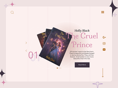 The Cruel Prince - Landing Page dailyui design landingpage ui uichallenge