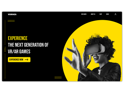 Vornea ar first ui vr web design website