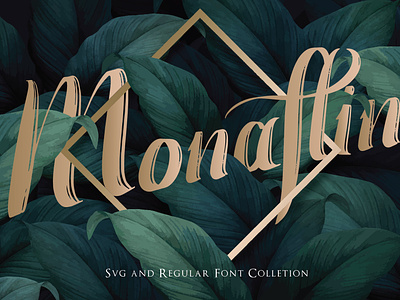 Monaflin Regular Font bold bold font branding design font font design illustration illustrator lettering logo minimal typography vector