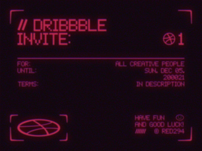 Dribbble Invite Giveaway dribbble invite dribbble invite giveaway giveaway invitation invite retro sci fi