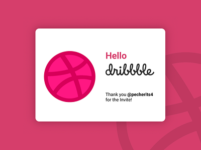 Hello Dribbble! arts debut design first graphic illustrations shot