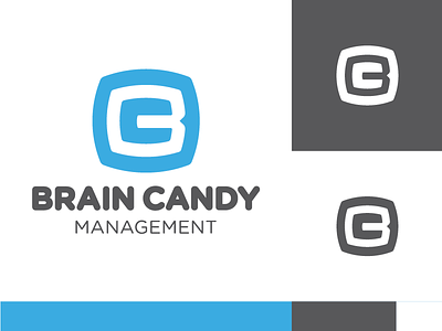 Brain Candy Management b bold c logo management mark minimal monogram music negative rounded space