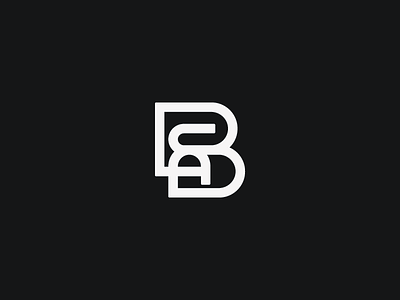 BSA Monogram architecture black and white branding design logo mark monogram vector