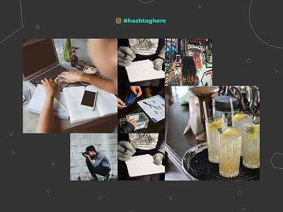 Hashtag Slice design feed instagram instagram feed social website website design