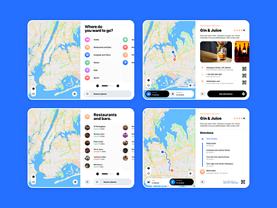 Maps widget for digital billboards