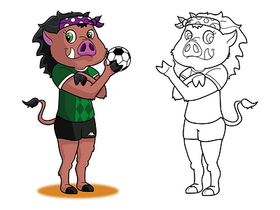 MASCOT
Mascota diseñada para Handbol Femenino Cerdanyola.