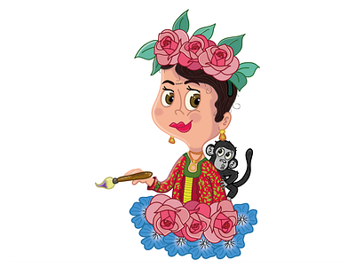 Frida adobeillustator characterdesign illustration