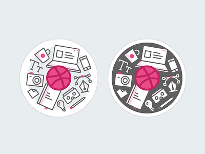 Dribbble Sticker creative design assets dribbble icons mule playoff sticker